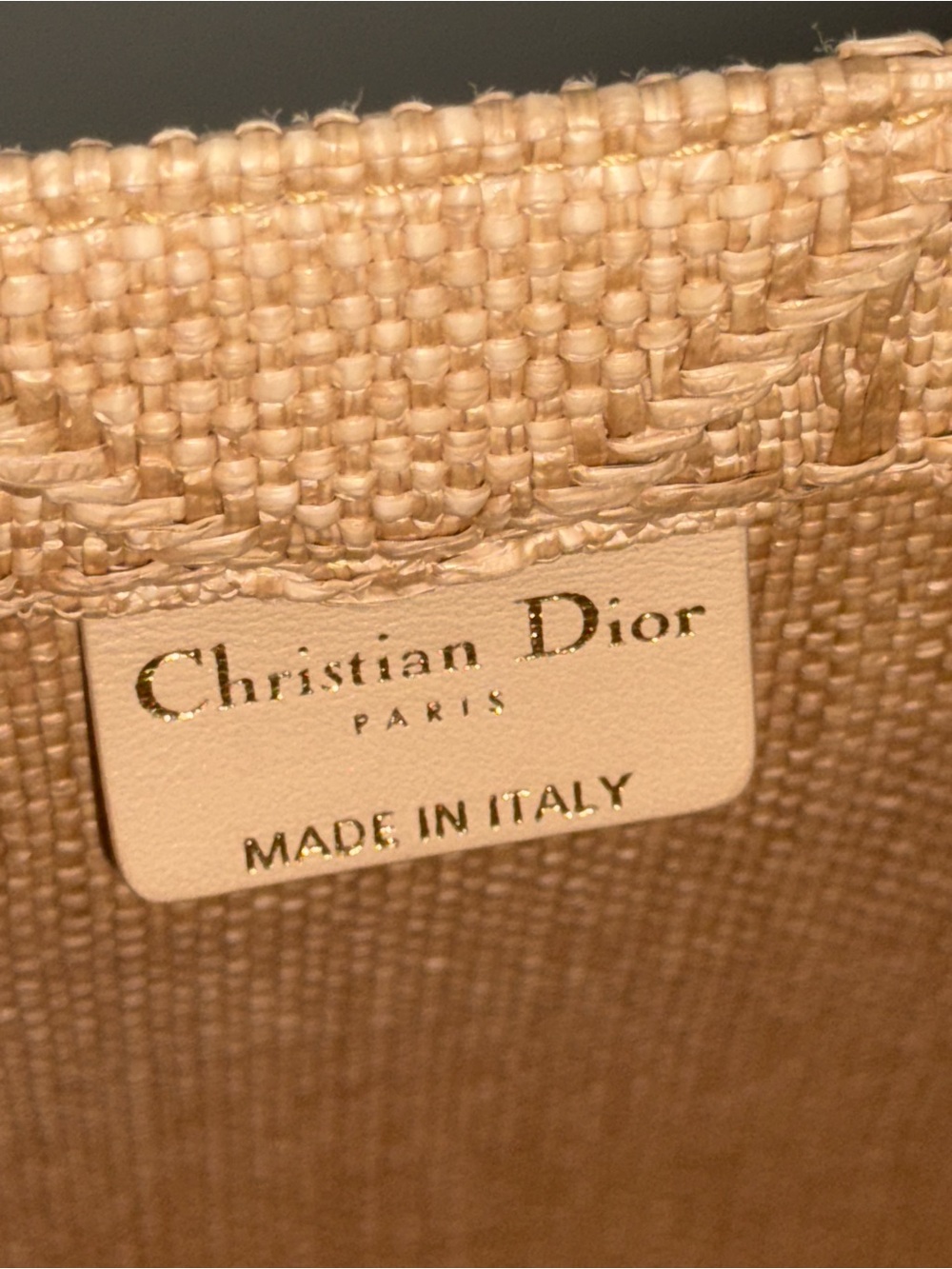 Dior Small Raffia Book Tote - Picture 7 of 7